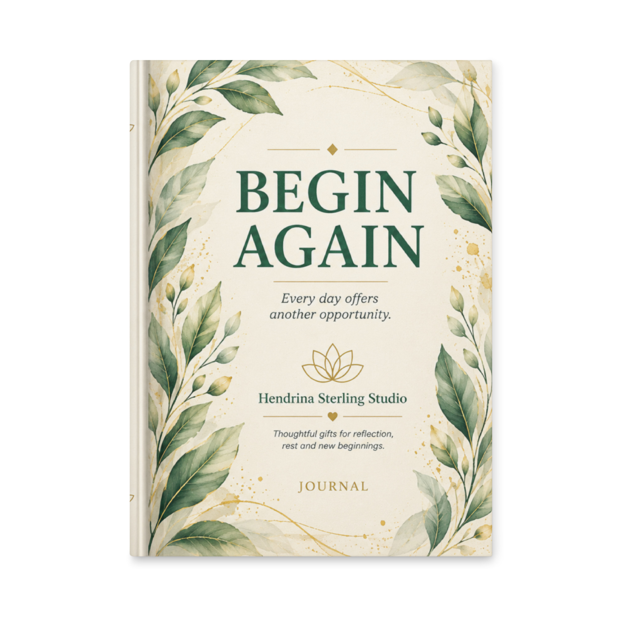Hardcover Journal – Begin Again