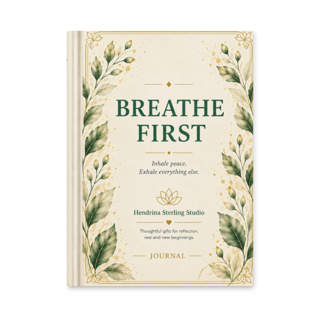 Hardcover Journal – Breathe First