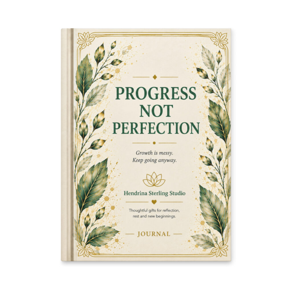 Hardcover Journal – Progress Not Perfection