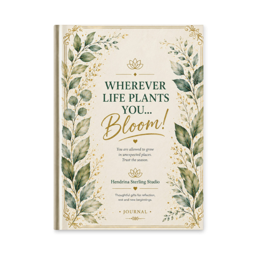 Hardcover Journal – Wherever Life Plants You, Bloom