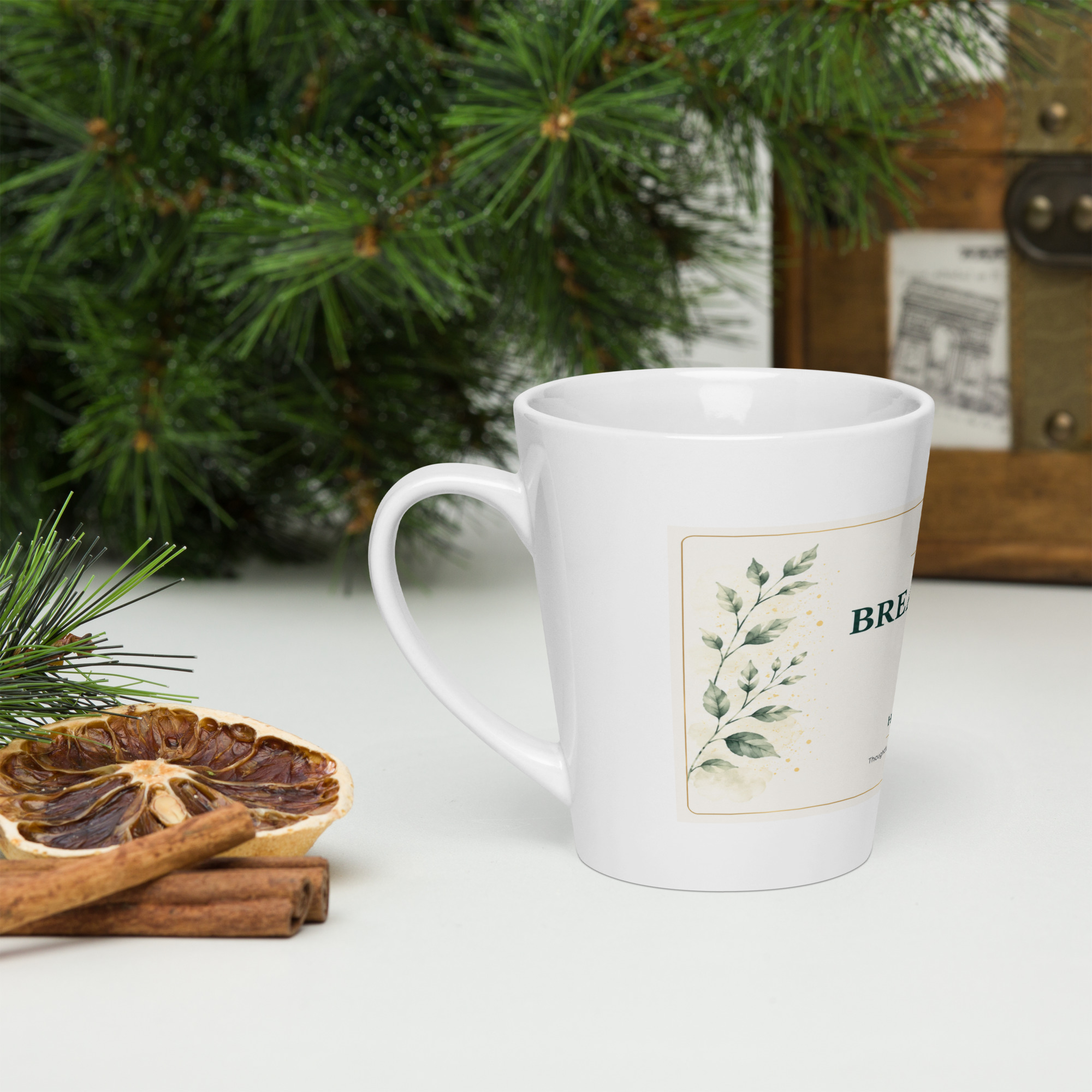 Latte Mug – Breathe First - Image 3