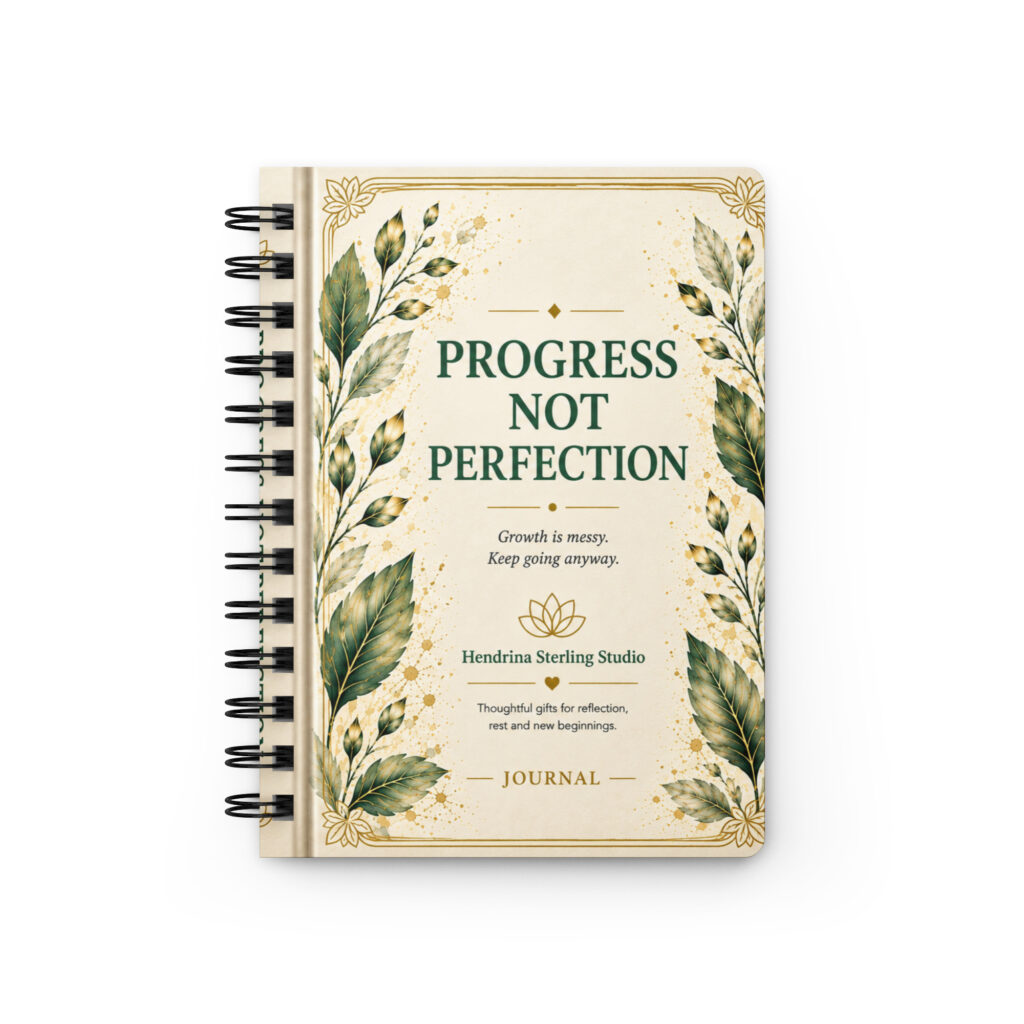 Spiral Bound Journal – Progress Not Perfection