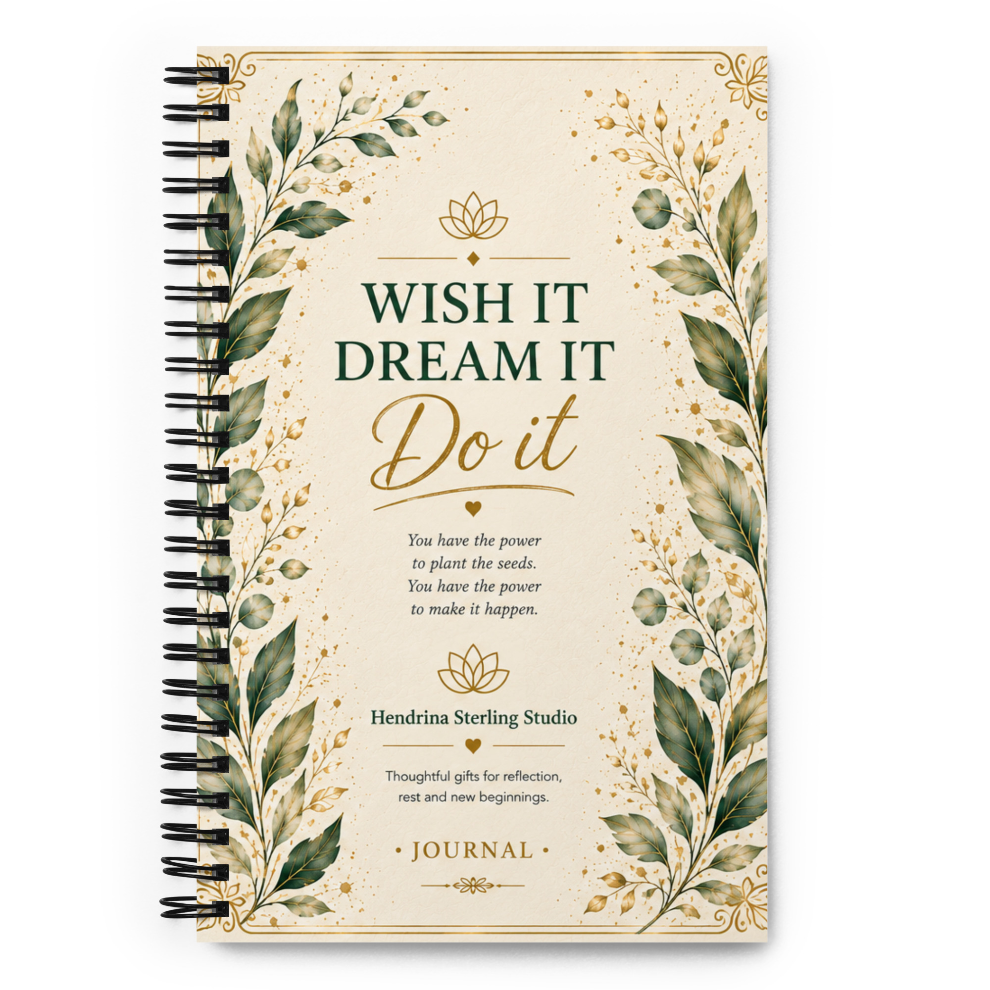 Spiral Notebook – Wish It Dream It Do It