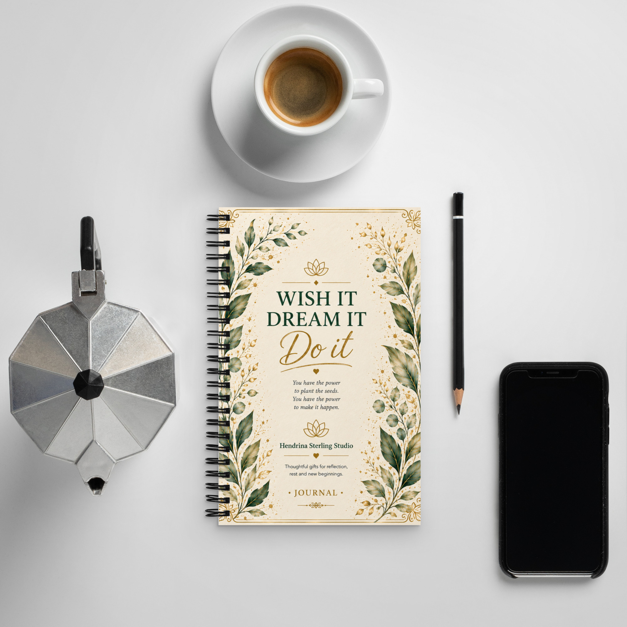 Spiral Notebook – Wish It Dream It Do It - Image 2