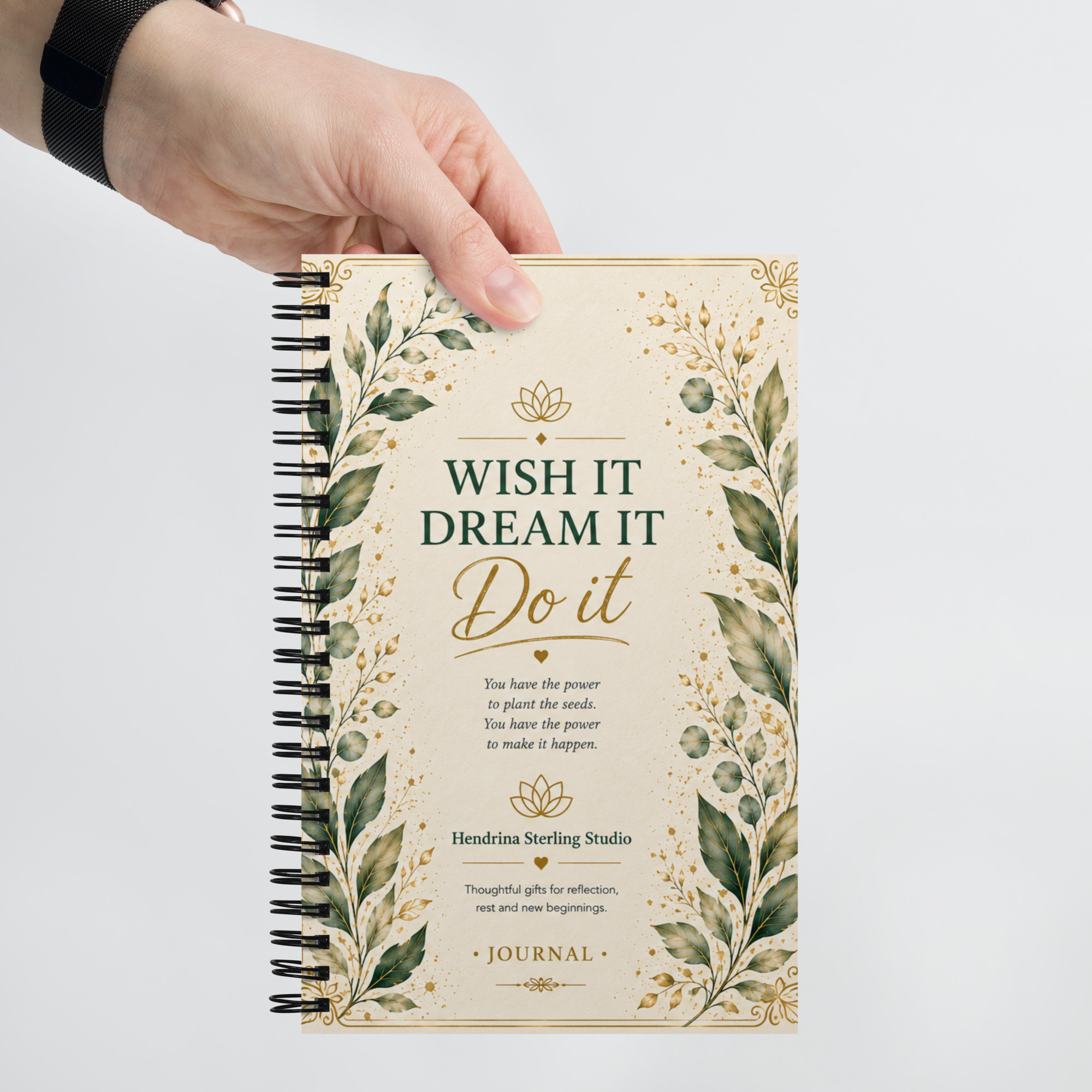 Spiral Notebook – Wish It Dream It Do It - Image 3