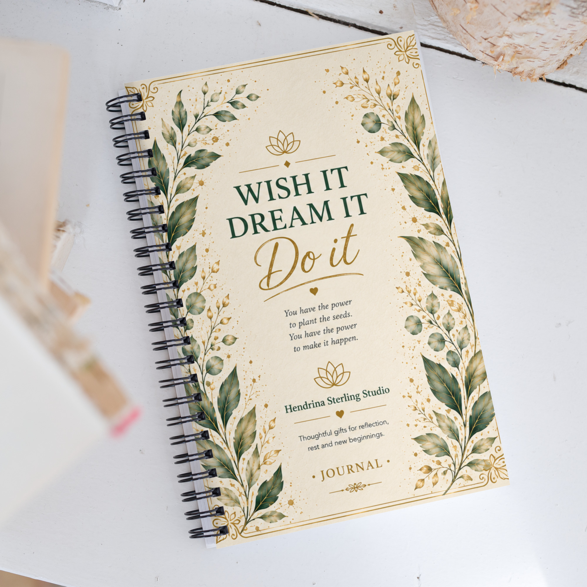 Spiral Notebook – Wish It Dream It Do It - Image 4