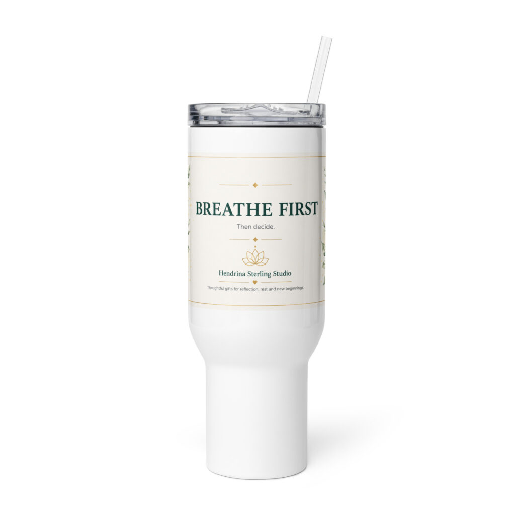 Travel Mug with Handle – Breathe First