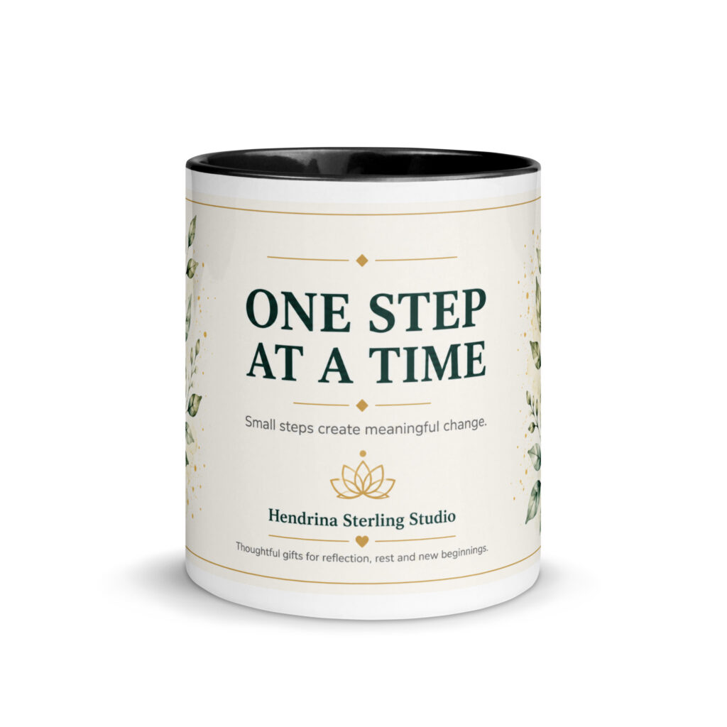 Mug with Color Inside – One Step at a Time