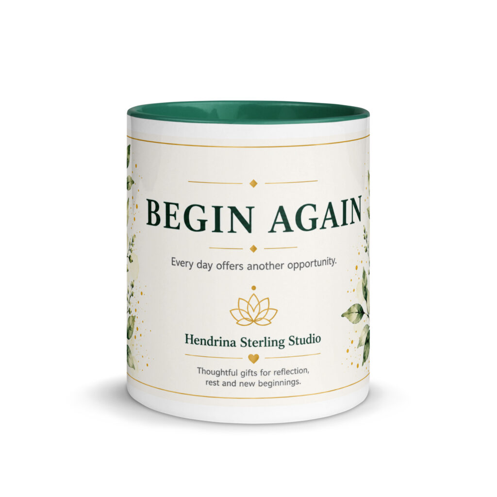 Mug with Color Inside – Begin Again