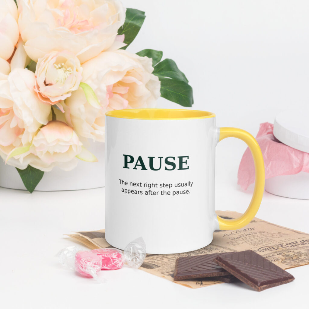 Mug with Color Inside – Pause